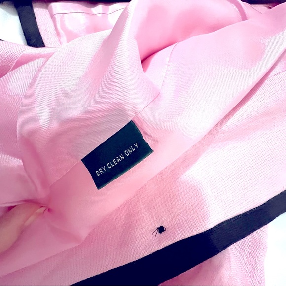 Stunning Pink & Black Ralph Lauren Jacket, Size 10, 100% Linen-Lined, Excel Cond - Picture 8 of 14